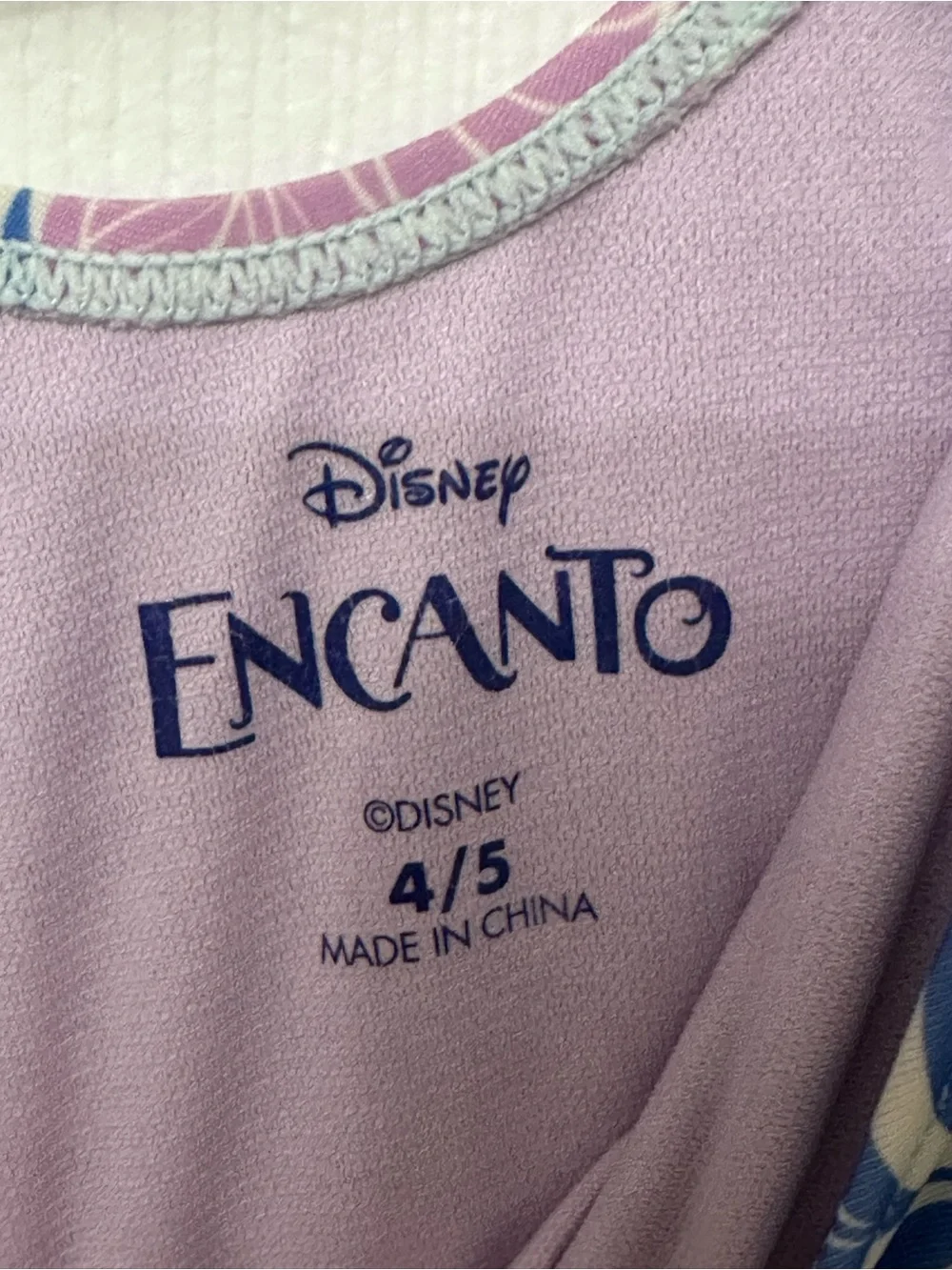 Girls Disney Encanto Mirabel one-piece swimsuit Size 4/5 UPF 50
